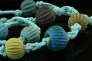  Ancient Roman Egyptian faience necklace with multi color melon beads 269NA