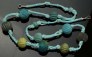  Ancient Roman Egyptian faience necklace with melon beads 269NA