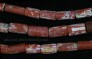 Ancient Roman red glass beads 229NA