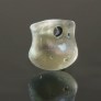 Ancient monochrome glass pendant, aryballos- shaped, 2-1 century BC, 329MAA