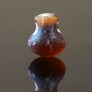 Ancient monochrome glass pendant, aryballos- shaped, 2-1 century BC, 330MA