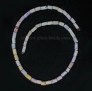 Ancient Roman necklace with iridescent glass tubular beads 228NA