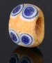Ancient glass layered paired eye bead, Mediterranean