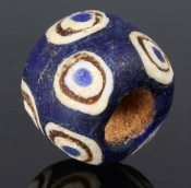 ancient glass layered eye bead