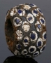 Ancient glass stratified eye bead