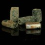 Ancient Roman green glass tubular beads 361MAa