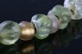 Ancient gold foil glass necklace
